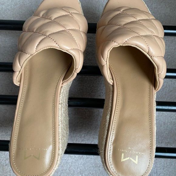 MARC FISHER Women Velia Leather Espadrille Platform Sandals NEW NWOB - Picture 5 of 9